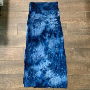 Justify Blue Tie-Dye Skirt